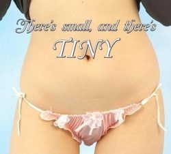 Tiny sissy dick caption