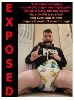 Diaper slut Exposed for life