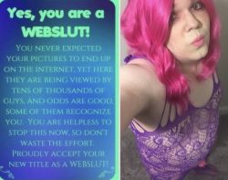 I am a pathetic sissy webslut. Please share me and keep me exposed!