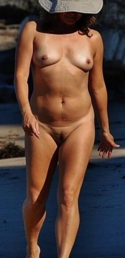 Andie on the Nude beach in Santa Cruz
