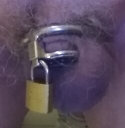 Tiniest micro chastity!