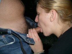 Hubby watches shy blonde wife suck his friend’s cock