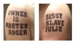 Are my tattoos normal for a new sissy slave?