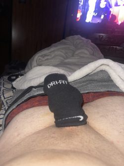 Little cock in stuffed in a sock