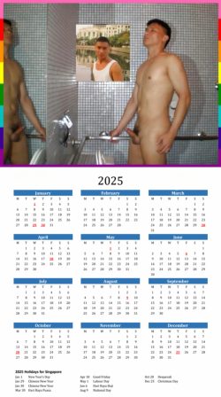 Asian Male In Nude Calendar 2025