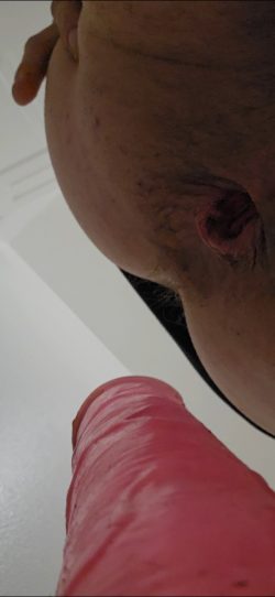 My ass open wide
