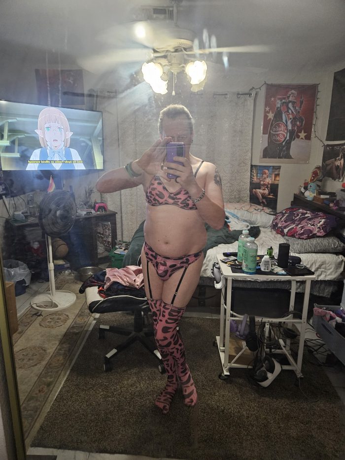 Just a sissy faggot showing off