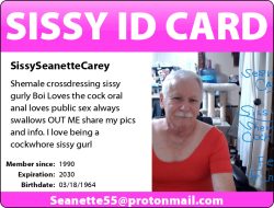 FAGGOT COCK WHORE SEANETTE CAREY