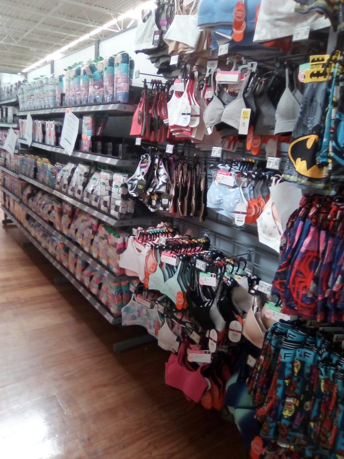 Bras and undies at my local store