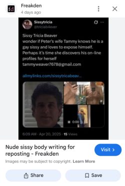 Sissy Tricia Beaver aka Peter Weaver