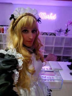 Sissy Marga at the sissy market