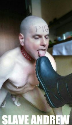 bdsm boot fetish male slave Andrew