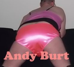 andy burt in satin panties
