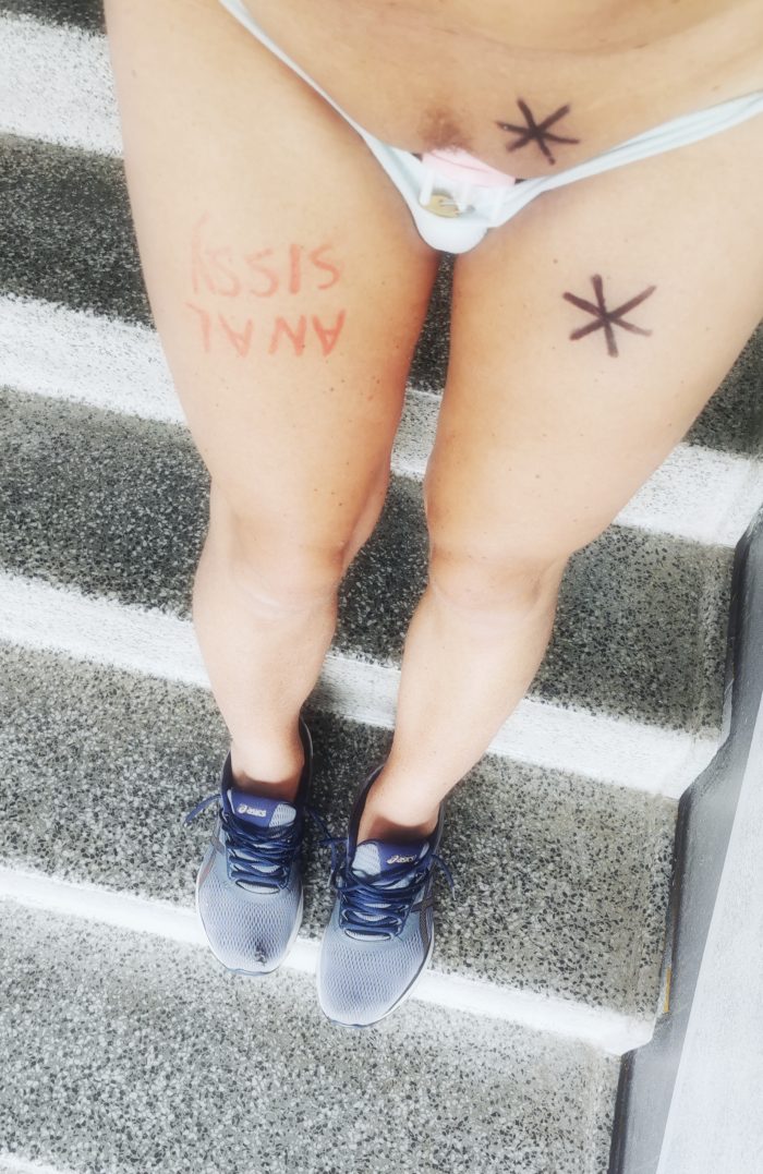 Anal public sissy slut, repin please, 😎