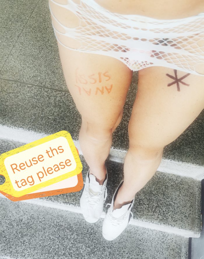 Anal public sissy slut, repin please, 😎