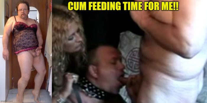 Daddyfuckpig worshipping cock!