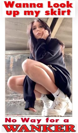 Wanna Look Up My Skirt