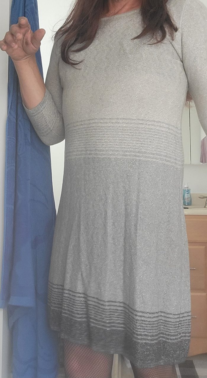 New dress for sissy faggot Chris Heflin