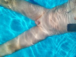 A micro-dick takes a dip!