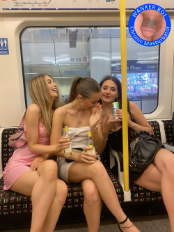 Girls looking at me Wanking my tiny cock