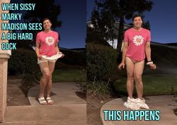 Sissy Marky Madison Spots a Big Hard Cock