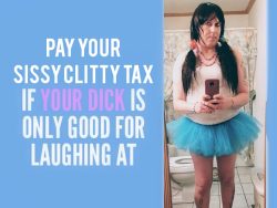 Piggy🐷Panties pays itty-bitty cliity fees💸