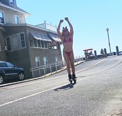 Denver Shoemaker Laughed at While Skating in Thong Bikini in OCMD