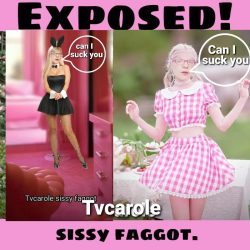 Tvcarole sissy faggot 💕