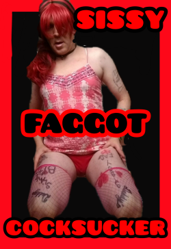 Sissy Faggot Cocksucker Piggy🐷Panties