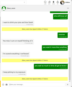slave_owen want to drink Goddess piss and kiss wife Sarah