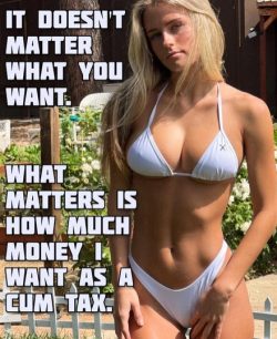 Findom Demands Cum Tax