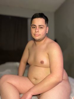 Fat young guy naked
