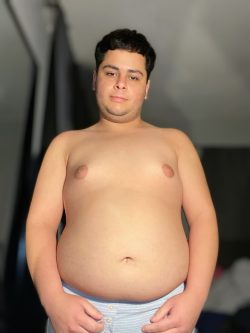 Fat guys smooth belly