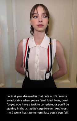 chastity captions Jenna Ortega, Emma Myers, sydney sweeney