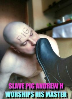 male slave boot worship