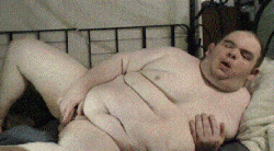 FatAssSmallDicks masturbates like a girl ans grabs his own tit