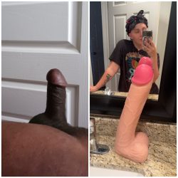Trying to measure up to goddess dildo