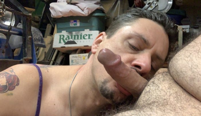 Gay Garage Blowjob