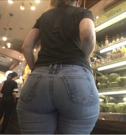 Mom Butt at Supermarket