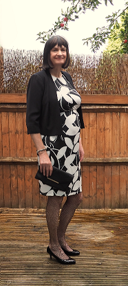 b&w dress
