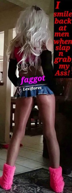 Lexiflores sissyfaggot crossdresser micro mini skirt