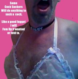 This Faggot Needs fed Cock and Cum Daily.
