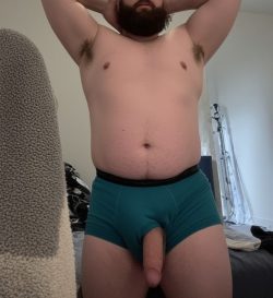 Stocky Big Dick Bearded Daddy for Submissive Gay Bottom Boys