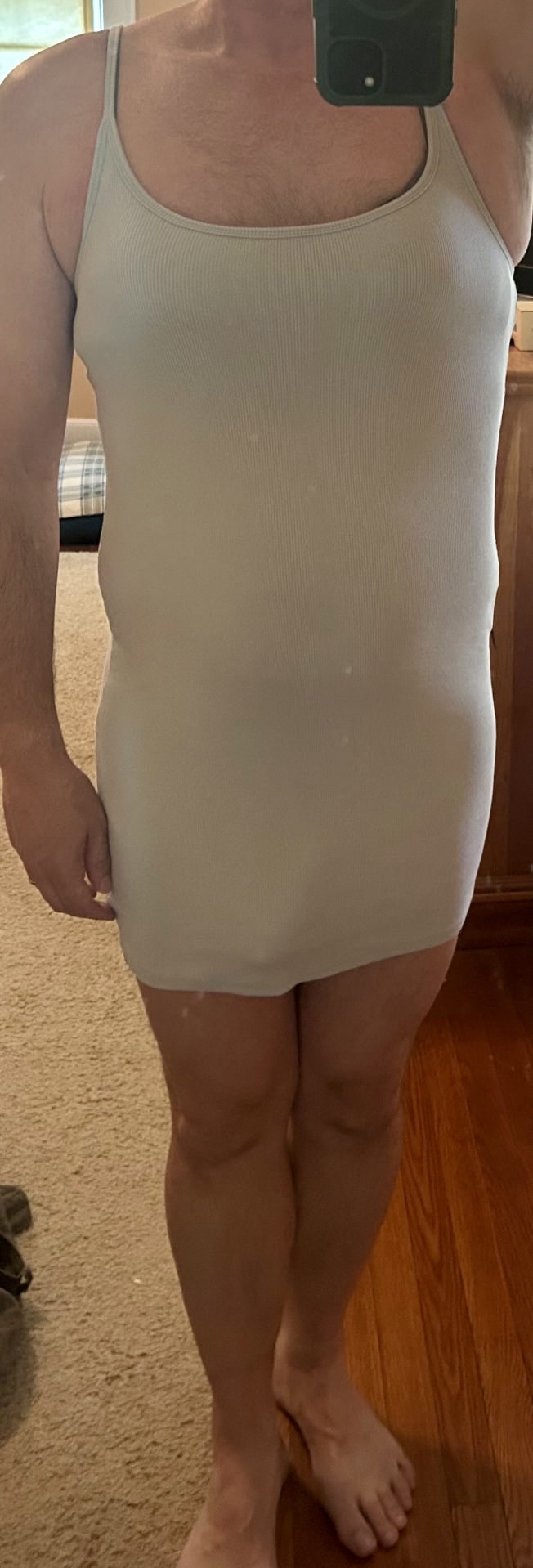 Her little blue dress.